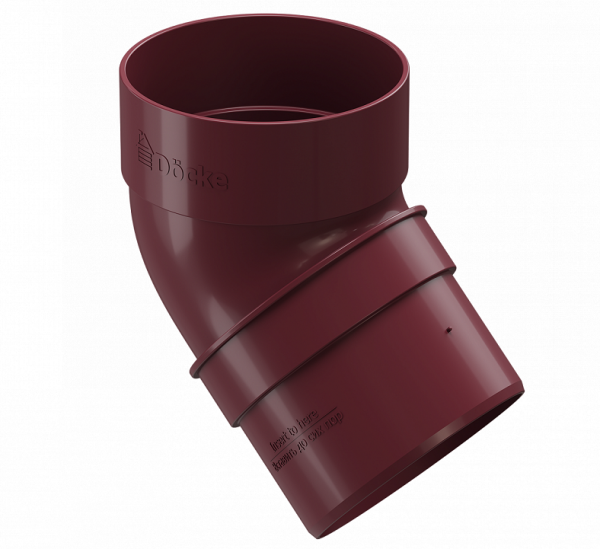 Колено 45˚ПВХ Docke STANDART красный купить в Бугульме