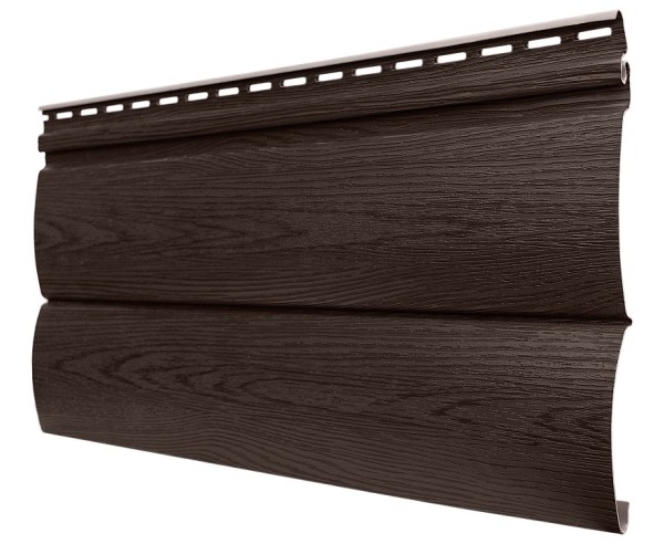 Виниловый сайдинг tecos, серия lux - оцилиндрованный брус двойной, - бразильская вишня купить в Бугульме