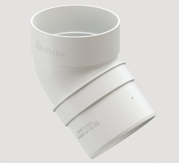 Колено 45˚ПВХ Docke STANDART пломбир купить в Бугульме