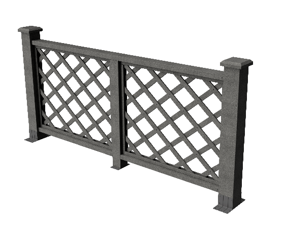 Ограждения декоративное ДПК GRINDERDECO Ламбет серый базальт купить в Бугульме