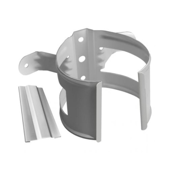 Водосток Grand Line 150x100 – Хомут трубы (на дерево) RAL 9003 купить в Бугульме