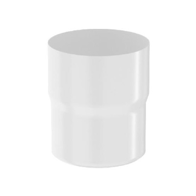 Водосток Aquasistem, система 125x90 - Соединитель трубы RR 20 Мраморно-белый