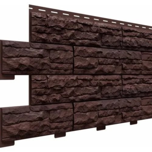 Фасадная панель Скалистый риф Премиум Каштан купить в Бугульме