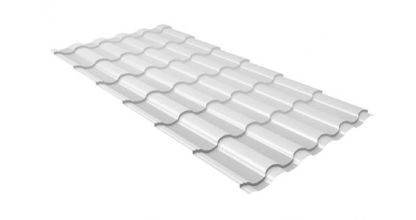 Металлочерепица кредо 0,5 Satin RAL 9003 сигнальный белый купить в Бугульме