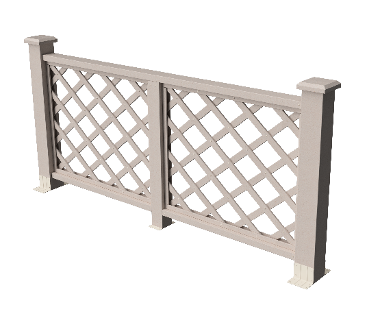 Ограждения декоративное ДПК GRINDERDECO Ламбет выбеленый дуб купить в Бугульме