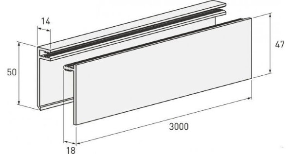 Планка финишная белая купить в Бугульме
