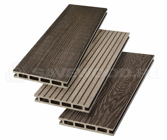Террасная доска из ДПК SW Carpinus (R) — двухсторонняя темно-коричневый купить в Бугульме