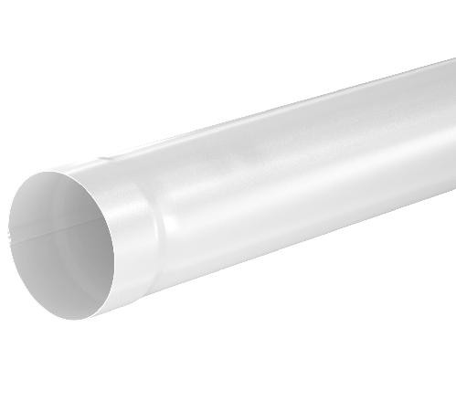 Водосток Aquasistem, система 125x90 - Труба водосточная 3.00м RR 20 Мраморно-белый купить в Бугульме