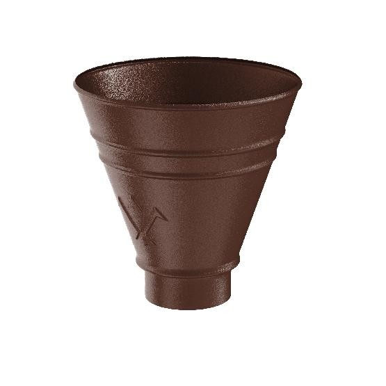 Водосток Aquasistem, Система 125x90 - Воронка водосборная круглая RAL 8017 Коричневый matt купить в Бугульме