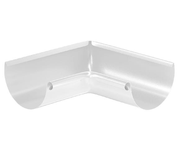 Водосток Aquasistem, система 125x90 - Угол желоба, внутренний 90° RR 20 Мраморно-белый купить в Бугульме