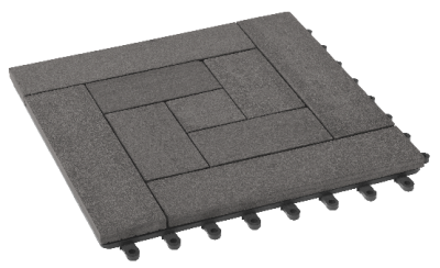 Модульный паркет ДПК GRINDERDECO Люкс 10 Серый базальт