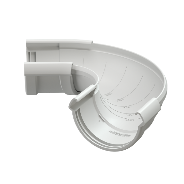 Угол желоба регулируемый Docke Lux ПВХ Пломбир купить в Бугульме