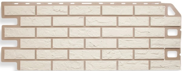 Фасадная панель Цокольный сайдинг Альта-профиль - коллекция "кирпич", кирпич белый купить в Бугульме
