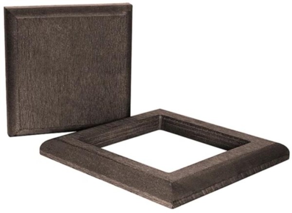 Комплект крышка и юбка ДПК для столба Polivan SINGARAJA темно-коричневый купить в Бугульме