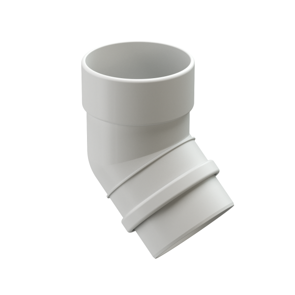 Колено 45˚ Docke Lux ПВХ Пломбир купить в Бугульме