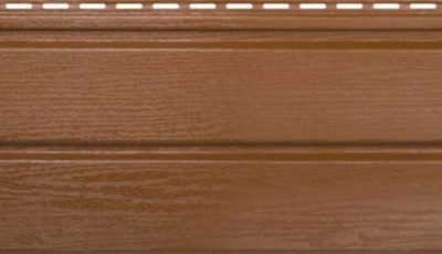 Виниловый сайдинг Альта-брус премиум Светлый дуб