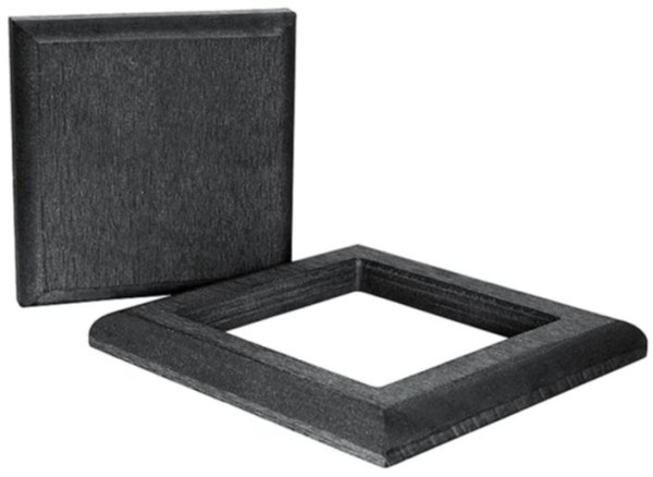 Комплект крышка и юбка ДПК для столба Polivan SINGARAJA черный купить в Бугульме