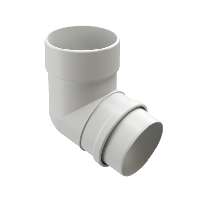 Колено 72˚ Docke Lux ПВХ Пломбир