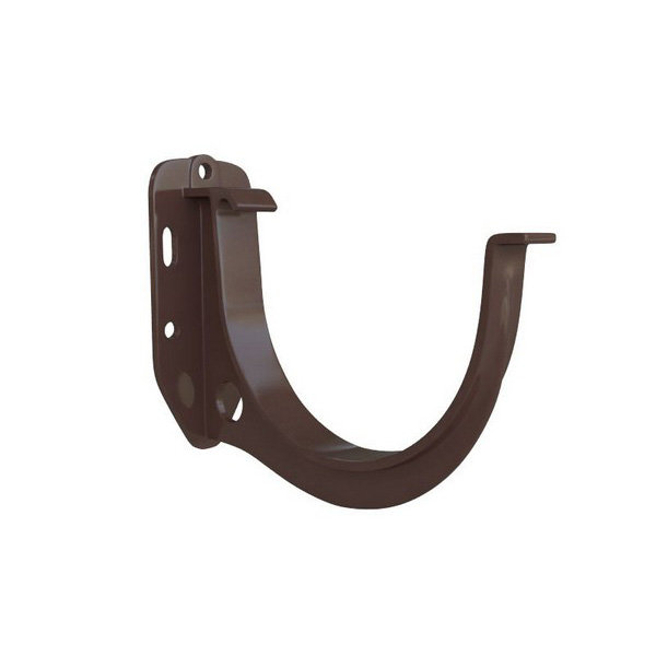 Водосток Альта-Профиль ПВХ – Кронштейн желоба водосточный (коричневый) купить в Бугульме