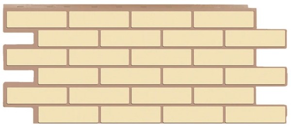 Фасадная панель T-Сайдинг - Кирпич Модерни Желтый купить в Бугульме