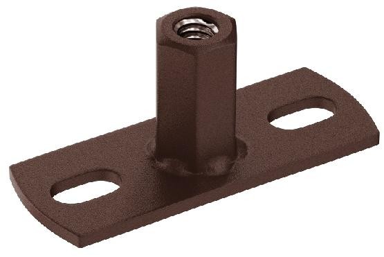 Водосток Aquasistem, Система 125x90 - Держатель для хомута под метиза RAL 8017 Коричневый matt купить в Бугульме