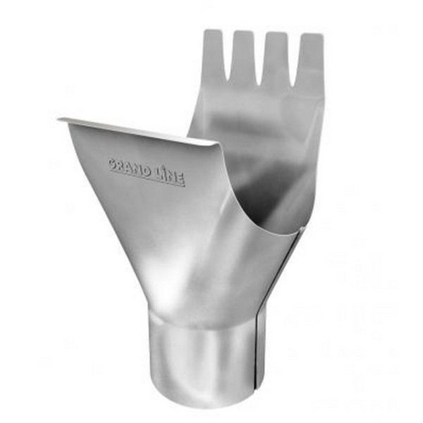 Водосток Grand Line 125x90 – Воронка желоба RAL 9003 купить в Бугульме