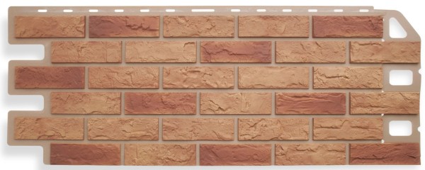 Фасадная панель Цокольный сайдинг Альта профиль кирпич Бежевый Комби купить в Бугульме