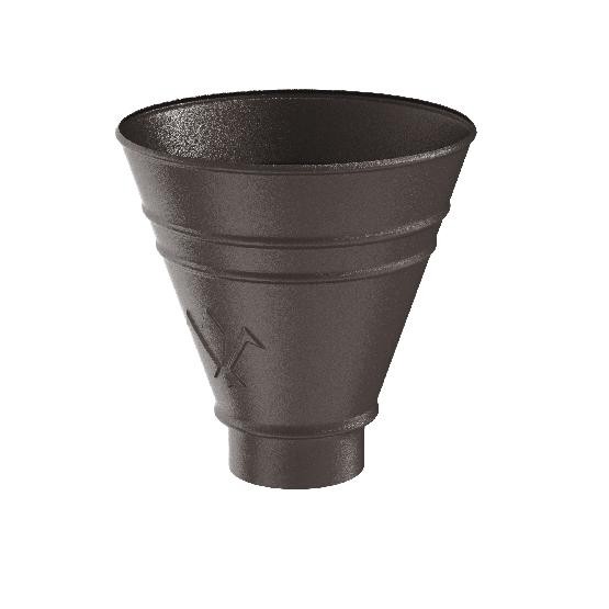 Водосток Aquasistem, Система 125x90 - Воронка водосборная круглая RR 32 Тёмно-коричневый matt купить в Бугульме