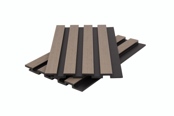 Стеновая панель брусковая двухцветная co-extrusion, snow mix купить в Бугульме