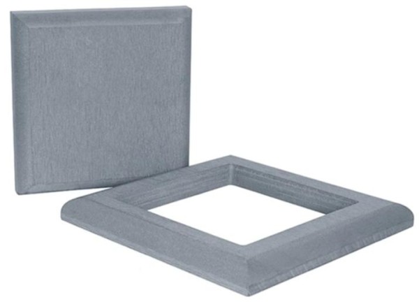 Комплект крышка и юбка ДПК для столба Polivan DENPASAR серый купить в Бугульме