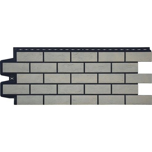 Фасадная панель Grand Line Состаренный кирпич Элит ваниль, ШОВ чёрный купить в Бугульме