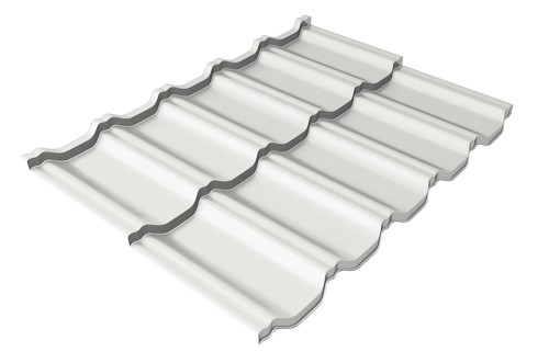 Металлочерепица модульная Квинта Uno Grand Line c 3D резом 0,5 Satin RAL 9003 сигнальный белый купить в Бугульме