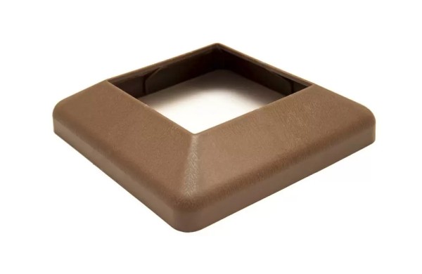 Крышка нижняя ПВХ для столба Deckart 100х100 Шоколад купить в Бугульме