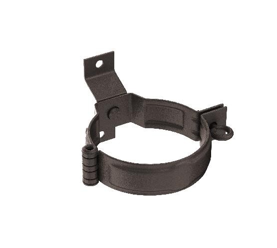 Водосток Aquasistem, Система 125x90 - Декоративный хомут трубы под дерево с комплектом крепления RR 32 Тёмно-коричневый matt купить в Бугульме