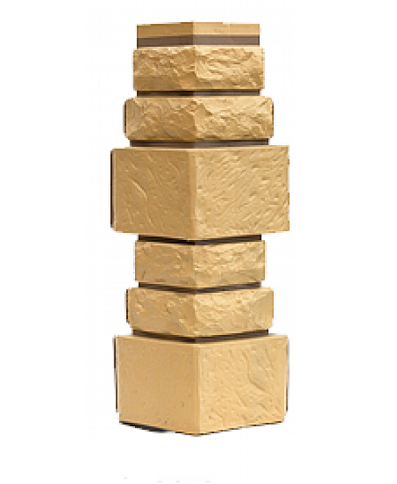 Угол T-Сайдинг-Дикий Камень Желтый купить в Бугульме