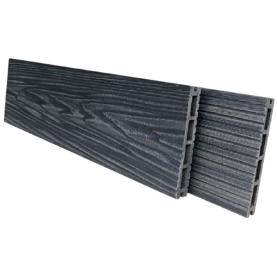 Террасная доска NanoWood Comfort 3D тиснение + вельвет Графит