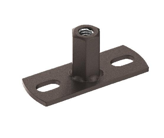 Водосток Aquasistem, Система 125x90 - Держатель для хомута под метиза RR 32 Тёмно-коричневый matt купить в Бугульме