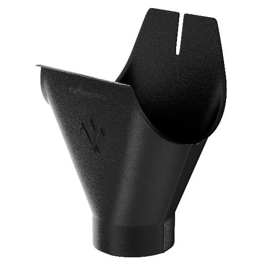 Водосток Aquasistem, система 125x90 - Воронка желоба RAL 9005 Чёрный купить в Бугульме