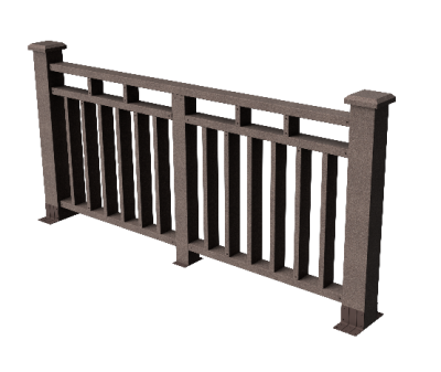 Ограждения декоративное ДПК GRINDERDECO Европа венге