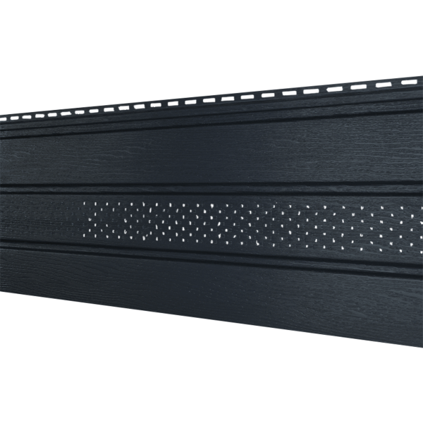 Софит Ю-Пласт Классический, перфорация по центру графит купить в Бугульме