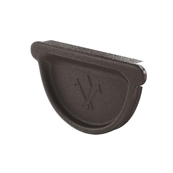 Водосток Aquasistem, Система 125x90 - Заглушка универсальная с резиновым уплотнителем RR 32 Тёмно-коричневый matt купить в Бугульме