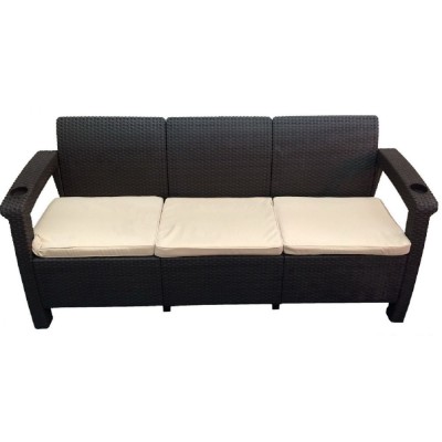 Трёхместный диван  Yalta Sofa 3 Seat венге