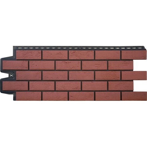 Фасадная панель Grand Line Состаренный кирпич Элит корица (махагон), ШОВ черный купить в Бугульме