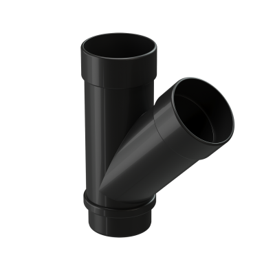 Тройник 45° Docke Lux ПВХ - Карбон