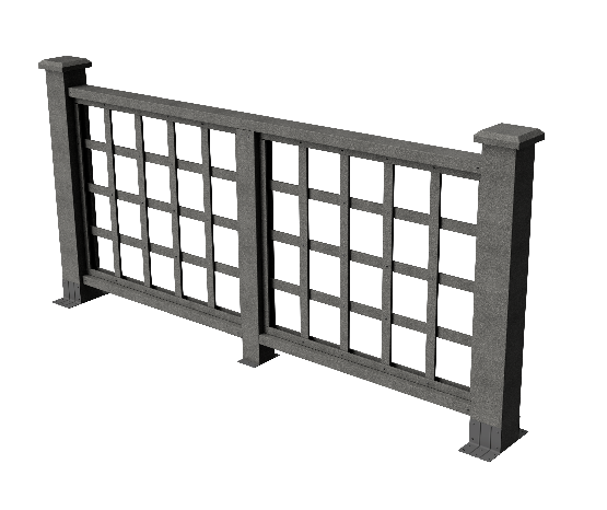 Ограждения декоративное ДПК GRINDERDECO Дувр серый базальт купить в Бугульме