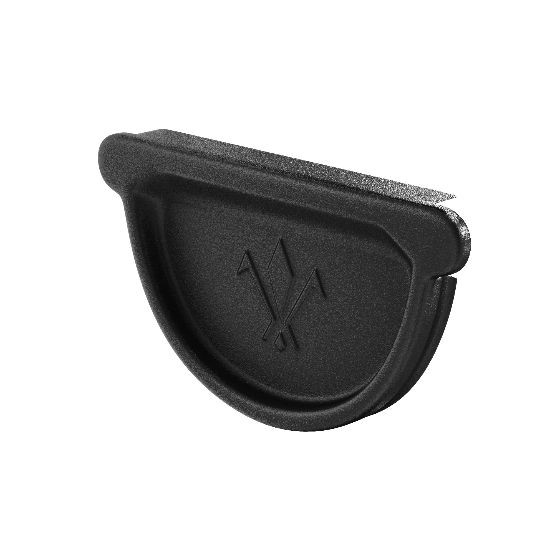 Водосток Aquasistem, система 125x90 - Заглушка универсальная с резиновым уплотнителем RAL 9005 Чёрный купить в Бугульме