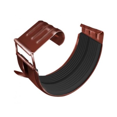 Водосток Grand Line 125x90 – Соединитель желоба RAL 8004