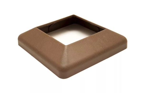 Крышка нижняя ПВХ для столба Deckart 125х125 Шоколад купить в Бугульме