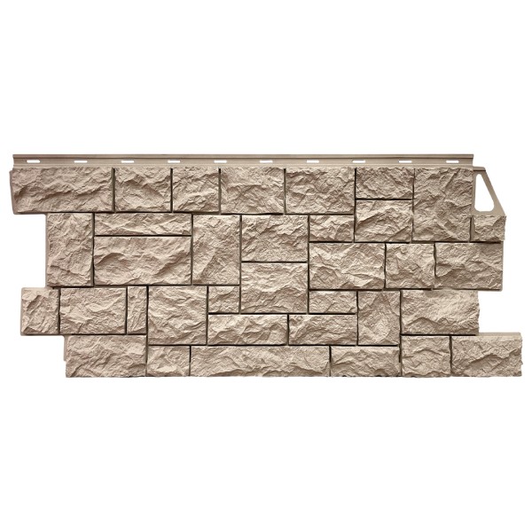 Фасадная панель FineBer, Камень Дикий, Песочный купить в Бугульме