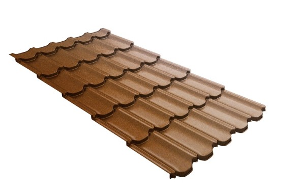 Металлочерепица квинта плюс с 3D резом 0,5 Quarzit Cuprum Steel купить в Бугульме